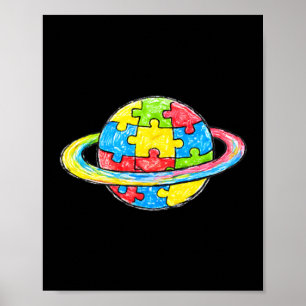 Poster Conscientização do Autismo Mentes Diferentes Fazem