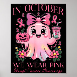 Poster Conscientização do Câncer de Mama Para Nk Outubro