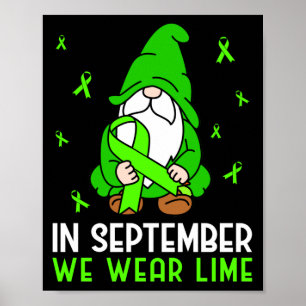 Poster Conscientização do Linfoma Em Setembro Usamos Gnom
