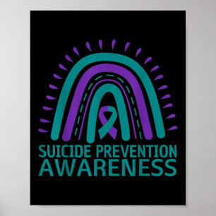 Poster Conscientização Prevenção Suicídio Saúde Mental Ar