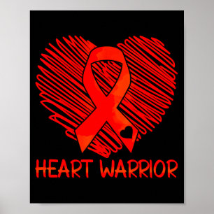 Poster Conscientização sobre a Doença Cardíaca Heart Warr