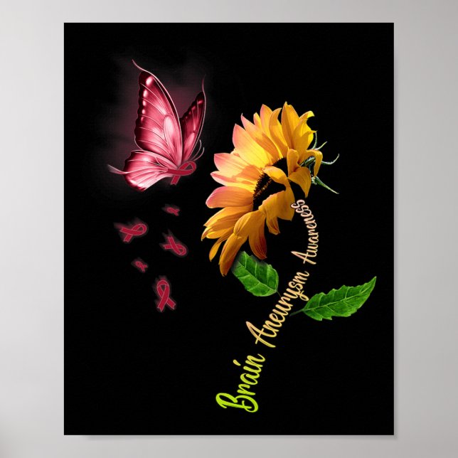 Poster Conscientização sobre Aneurisma Cerebral Borboleta (Frente)