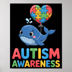 Poster Conscientização sobre autismo