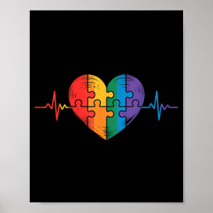 Poster Conscientização sobre autismo