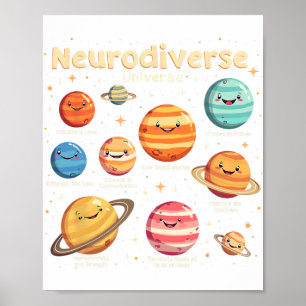 Poster Conscientização sobre Autismo na Educação Universo