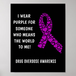 Poster Conscientização sobre overdose de drogas