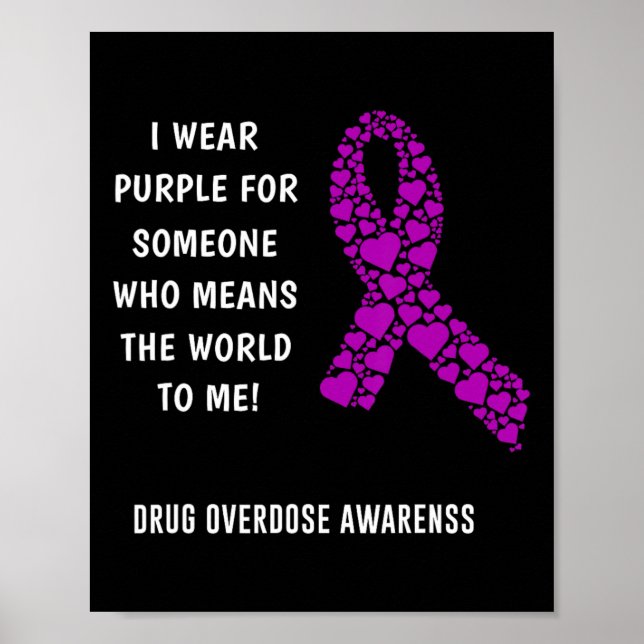 Poster Conscientização sobre overdose de drogas (Frente)