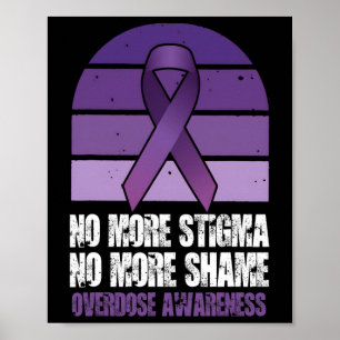 Poster Conscientização sobre overdose Sem mais estigma Se
