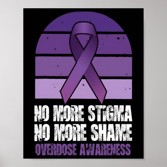 Poster Conscientização sobre overdose Sem mais estigma Se (Frente)