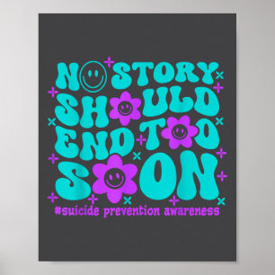 Poster Conscientização sobre Prevenção do Suicídio Nenhum