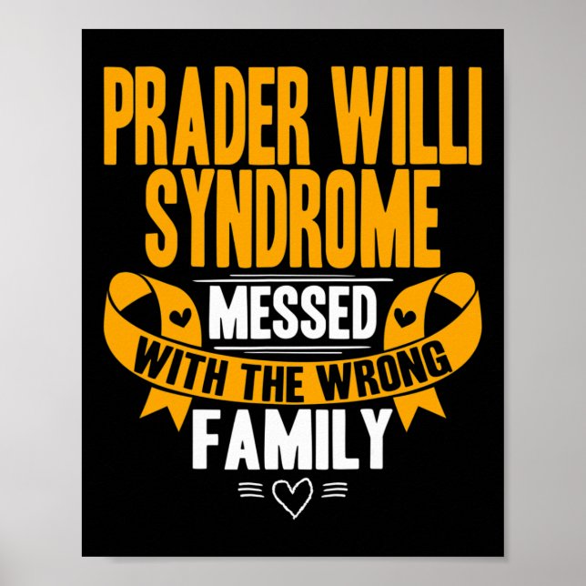 Poster Conscientização sobre Pws - Síndrome de Prader Wil (Frente)