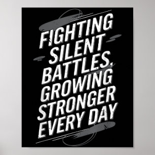 Poster Conscientização sobre Suicídio Depressão Ansiedade