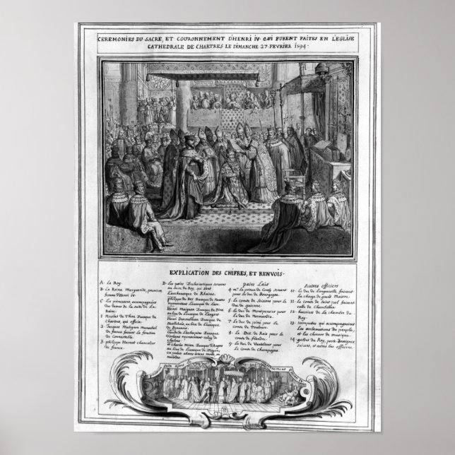 Pôster Consecration and Coronation of Henri IV (Frente)