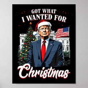 Poster Consegui O Que Eu Queria No Natal Trump