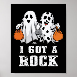 Poster Conseguiu uma Rocha Fantasma Halloween Sombrio Tru