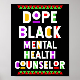 Poster Conselheiro de Saúde Mental Negra Trabalho African