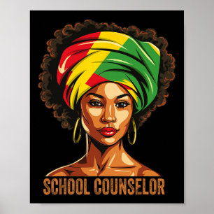 Poster Conselheiro Escolar Afro Americano Americano Negro