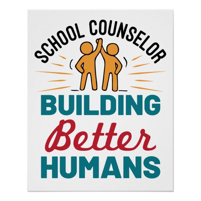 Pôster Conselheiro Escolar Construindo Humanos Melhores (Frente)