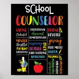 Poster Conselheiro Escolar Cuidando de Amigo Dedicado Ded