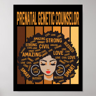 Poster Conselheiro Genético Pré-Natal Mês da História Neg