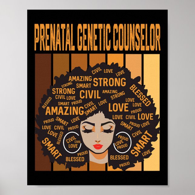 Poster Conselheiro Genético Pré-Natal Mês da História Neg (Frente)