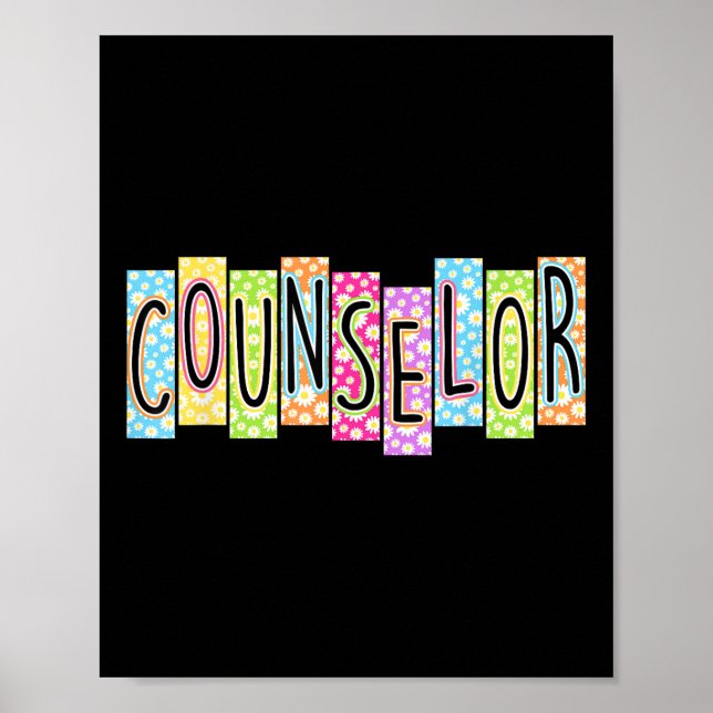 Poster Conselheiro Retro De Volta à Escola Gráfico Colori (Frente)