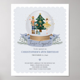 Poster conselho da cápsula do nutcracker azul para o aniv