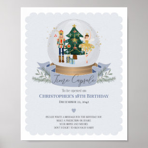 Poster conselho da cápsula do nutcracker azul para o aniv