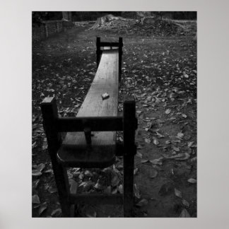 Pôster Conselho de corrida em preto e branco