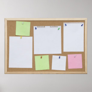 Poster conselho de cortiça do escritório