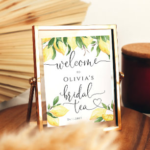 Poster Conselho de espuma de boas-vindas do Citrus Bridal