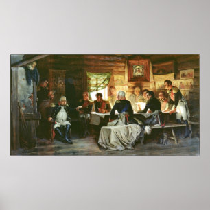 Poster Conselho de Guerra em Fili em 1812, 1882