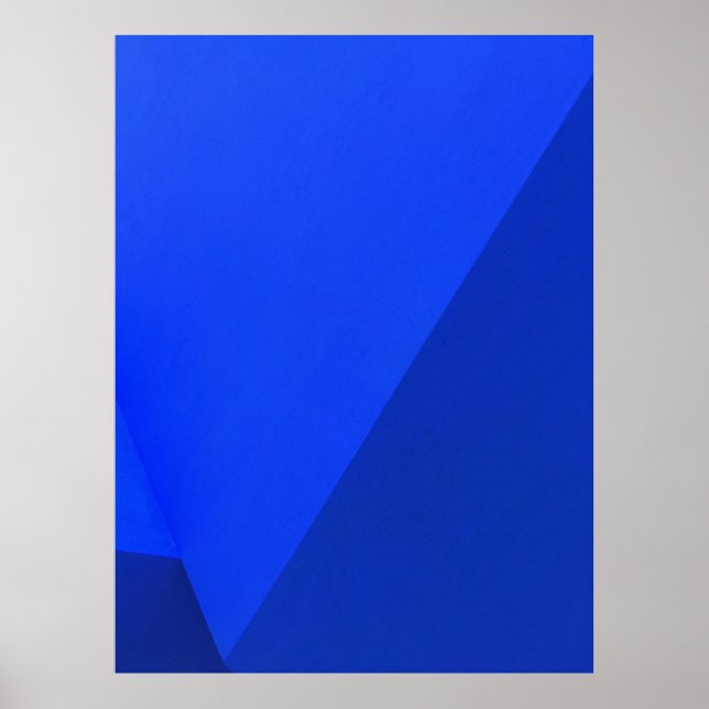 Poster Conselho de madeira azul e negra (Frente)
