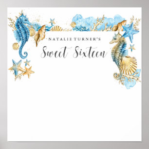 Poster Conselho de Mensagem de Assinatura Sweet 16
