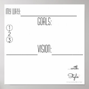 Pôster Conselho de visão...com Estilo