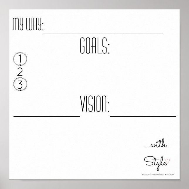 Pôster Conselho de visão...com Estilo (Frente)