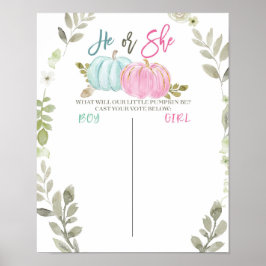 Poster Conselho de Votação de Pumpkin Greenery