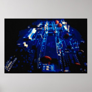 Pôster Conselho do circuito azul de perspectiva