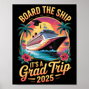Poster Conselho Do Navio A Sua Viagem De Graduação De Mai