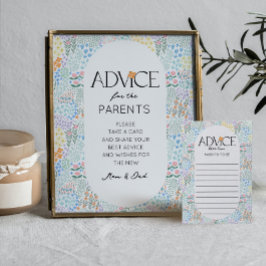 Poster Conselho para Decor de Chá de fraldas de Sinais do