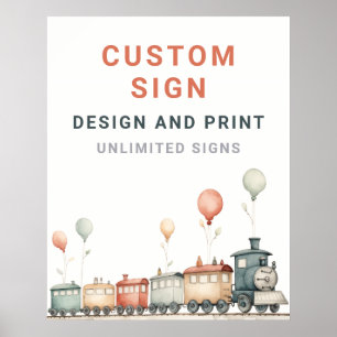 Poster Conselho Personalizado de Sinal de Aniversário do