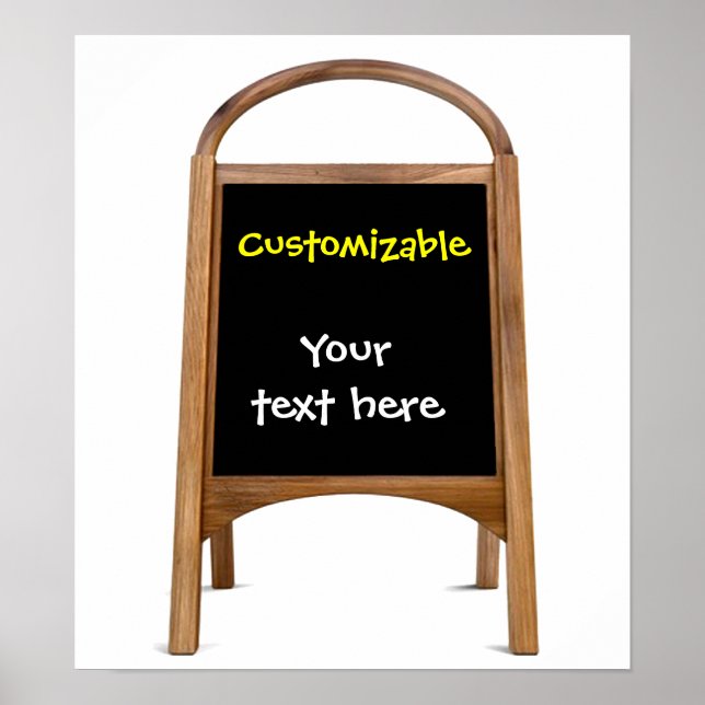 Poster Conselho Sanduíche de Madeira (Frente)