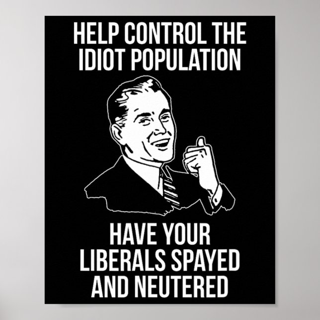 Poster Conservative Republican Libertarian Spayed Neutere (Frente)