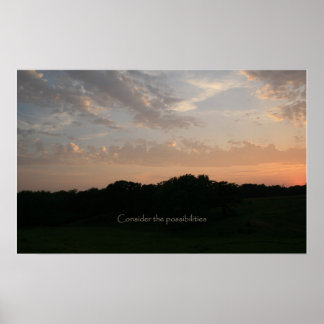 Pôster Considerem as possibilidades