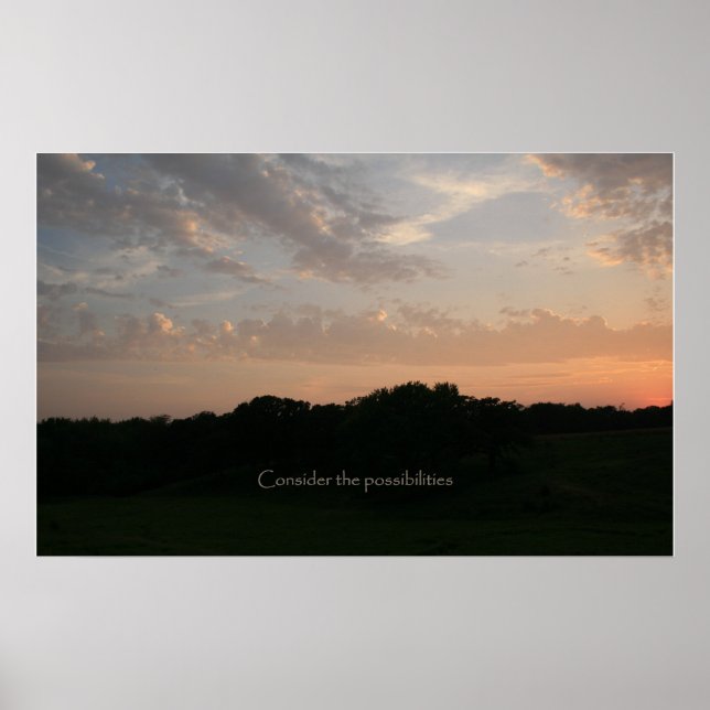 Pôster Considerem as possibilidades (Frente)