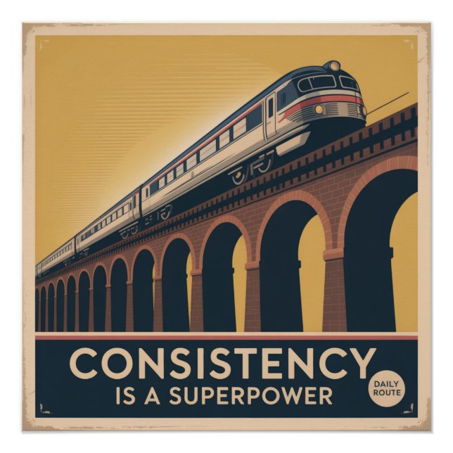 Pôster Consistência É Um Superpoder (Frente)
