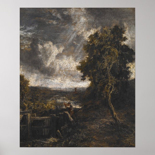 Poster Constable - East Bergholt Lock On Stour (Frente)