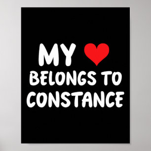 Poster Constança - Meu Coração Pertence A Constança - Amo