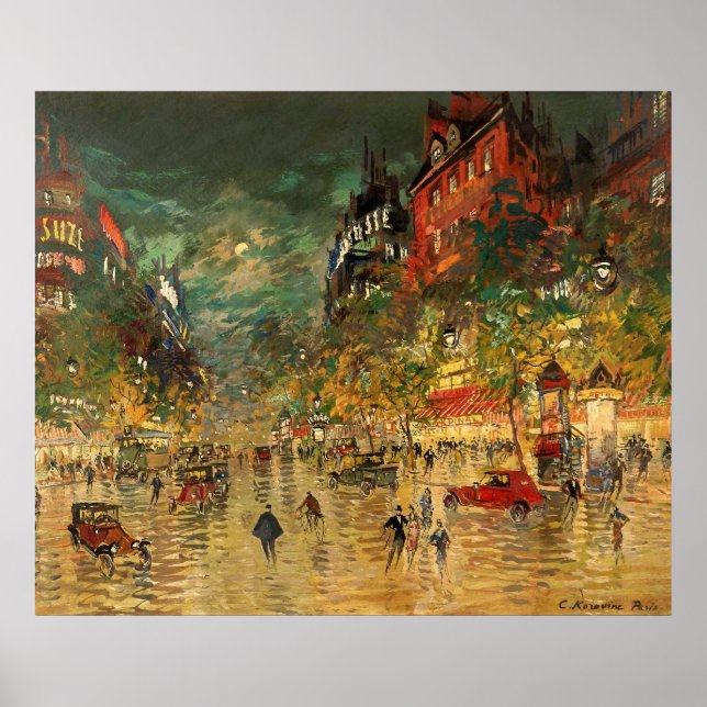 Pôster Constantin Korovin: Paris à Noite (Frente)