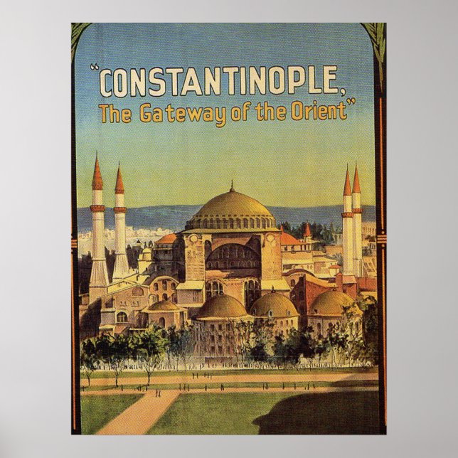 Poster Constantinopla, Hagia Sophia, Istambul, Turquia (Frente)